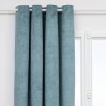 Rideau occultant effet velours fujo bleu clair 135x260cm Rideau occultant effet velours fujo bleu clair 135x260cm