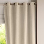 Rideau occultant l140xh180 blanc ivoire Rideau occultant l140xh180 blanc ivoire