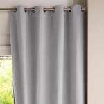 Rideau occultant l140xh180 gris perle