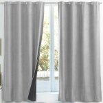 Rideau occultant thermique dos polaire suedine - gris moyen Rideau occultant thermique dos polaire suedine - gris moyen