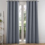 Rideau occultant thermique alps uni - bleu orage