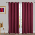 Rideau occultant thermique aspect natt� - rose pivoine