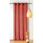 Rideau oeillet lin lave rouge Rideau oeillet lin lave rouge