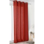 Rideau oeillet linda rouge