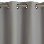 Rideau  oeillets occultant thermique natt becquet - gris perle