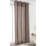 Rideau oeillet toile lin gris foncé Rideau oeillet toile lin gris foncé