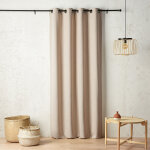 Rideau thermique ?illets 135x260cm adelie - beige lin