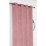 Rideau thermique phonique oeillet alberta rose clair