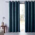 Rideau velours whisper - bleu artic