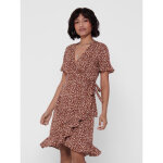 Robe cache - c?ur imprimé all over col en v manches courtes rouge alia Robe cache - c?ur imprimé all over col en v manches courtes rouge alia