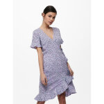 Robe cache - c?ur imprim all over col en v manches courtes rouge fawn