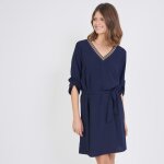 Robe ceinture col v ray june