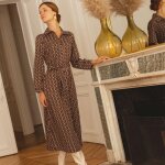 Robe chemise longue imprime graphique jules