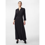 Robe chemise noir en viscose leah Robe chemise noir en viscose leah