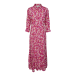 Robe chemise rose en viscose kara