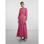 Robe chemise rose en viscose violet