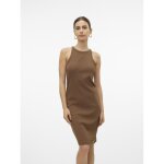 Robe col rond sans manches marron en coton bio kai Robe col rond sans manches marron en coton bio kai