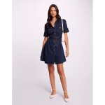 Robe en coton bleu