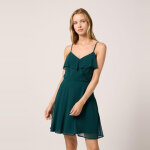 Robe courte  bretelles vert