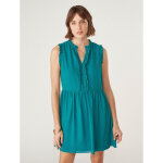 Robe courte cintr�e sans manches vert