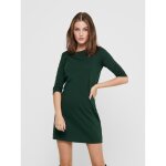 Robe courte col rond manches 3 / 4 au - dessus du genou vert Robe courte col rond manches 3 / 4 au - dessus du genou vert