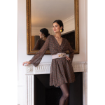 Robe courte croisée imprimée farah Robe courte croisée imprimée farah