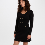 Robe courte femme morgan noir en viscose Robe courte femme morgan noir en viscose