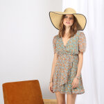 Robe courte fleurie iseult