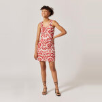 Robe courte imprime