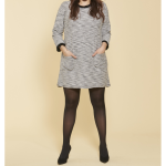Robe courte manches aux coudes avec franges femme 3 suisses collection gris en coton Robe courte manches aux coudes avec franges femme 3 suisses collection gris en coton