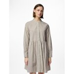 Robe courte manches longues en coton sally beige zola