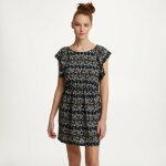 Robe courte manches volantes imprim floral dos nu femme see u soon - bleu
