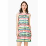Robe courte sans manches découpes ajourées femme desigual - multicolore Robe courte sans manches découpes ajourées femme desigual - multicolore