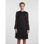 Robe en dentelle manches longues noir en nylon trix Robe en dentelle manches longues noir en nylon trix