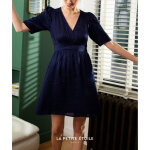 Robe drina bleu en viscose