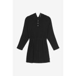 Robe droite fille cappugi noir en viscose