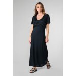 Robe droite orient noir en tencel Robe droite orient noir en tencel