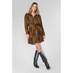 Robe droite roy marron ines en viscose Robe droite roy marron ines en viscose