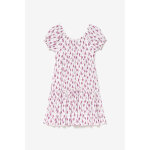 Robe evase fille, patineuse kylagi rose en viscose
