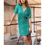 Robe everdine vert en viscose Robe everdine vert en viscose