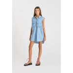 Robe fille evasée, patineuse elisagi bleu en cuir tess Robe fille evasée, patineuse elisagi bleu en cuir tess