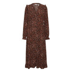 Robe l�g�re femme terracotta en viscose