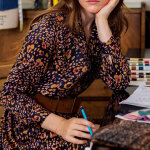 Robe leopard seda violet foncé Robe leopard seda violet foncé