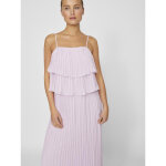 Robe longue  bretelles chiffan violet page