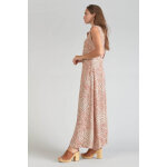 Robe longue droite cuoco orange en viscose
