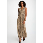 Robe longue droite imprim� python multicolore