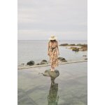 Robe longue droite joubarb blanc yara en viscose
