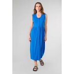 Robe longue droite tolypel bleu rae en tencel