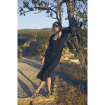 Robe longue droite yama noir