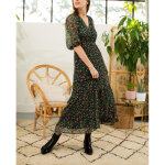 Robe longue marda anthracite